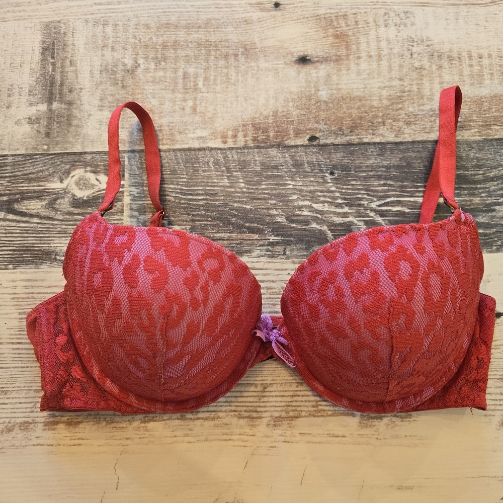 Victoria’s Secret Animal Print Padded Demi Bra 36D